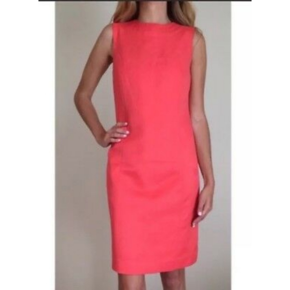 Tory Burch Womans Coral Shift Dress Size 6 Style#